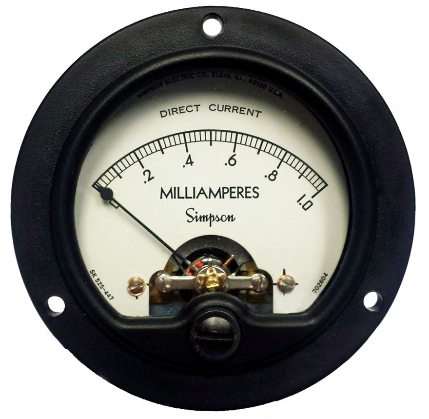 Simpson Electric - Analog, DC Voltmeter, Panel Meter - 05915020 - MSC  Industrial Supply